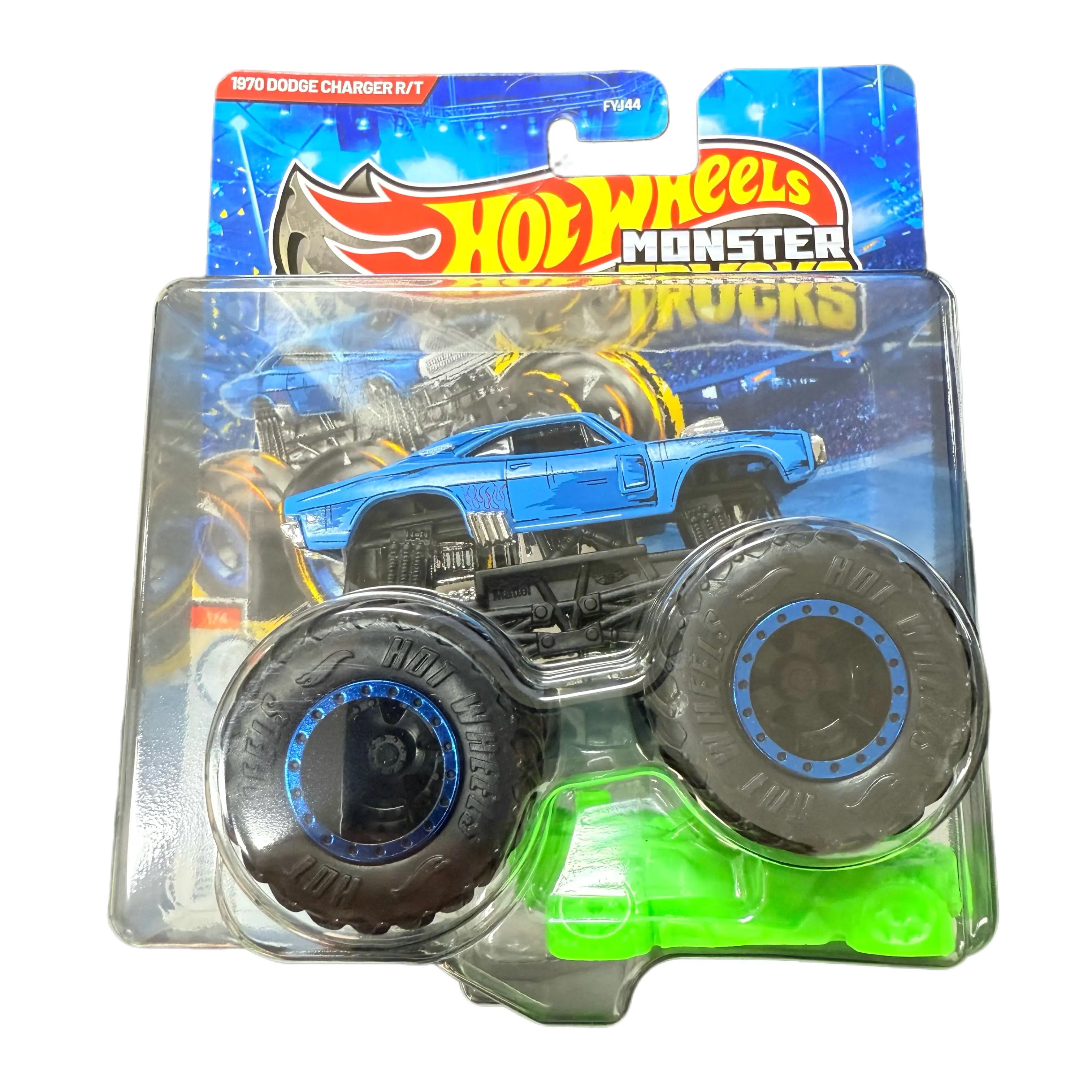 2025 Hot Wheels Cars MONSTER TRUCKS GREAT BITE TIGER SHARK DODGE CHARGER R/T Metal Die-cast Model Collection Toy Vehicles FYJ44