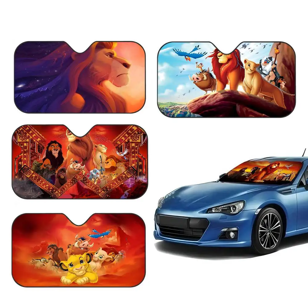 

Animated Movie L-Lion K-King Cartoon Car Solar Protection Heated Windshield Sunshade Car Window Windscreen Cover Auto Sun Visor