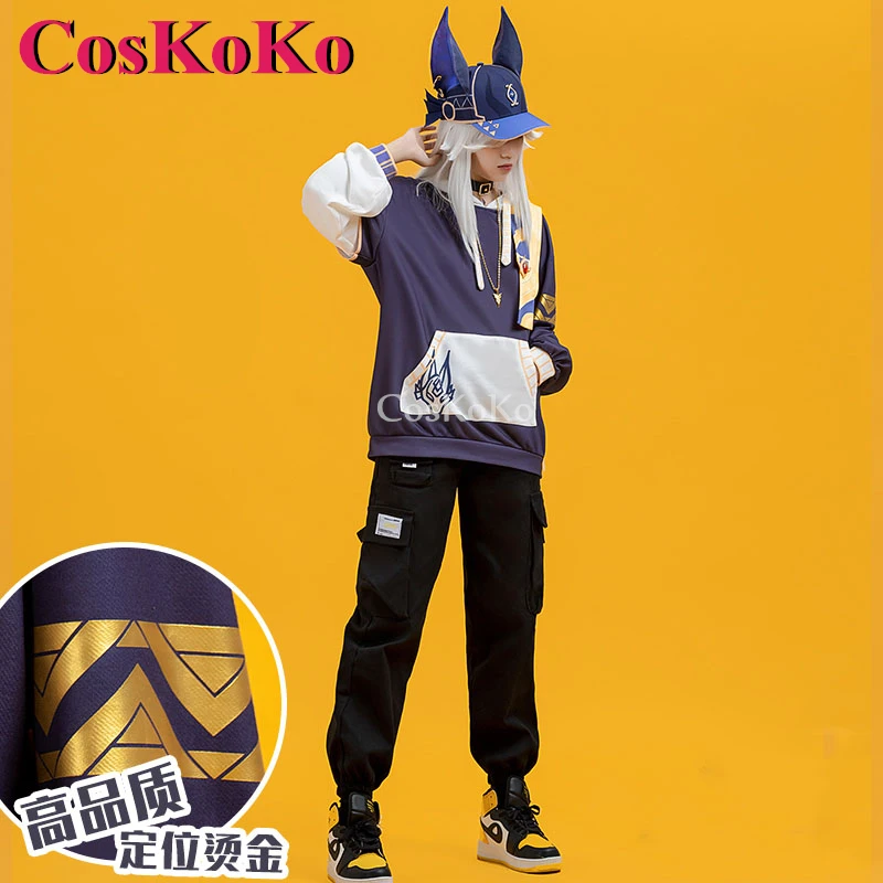 CosKoKo Cyno Cosplay Game Genshin Impact Costume Derivative Hoodie Fashion Daily Wear Halloween Party Role Play Clothing New