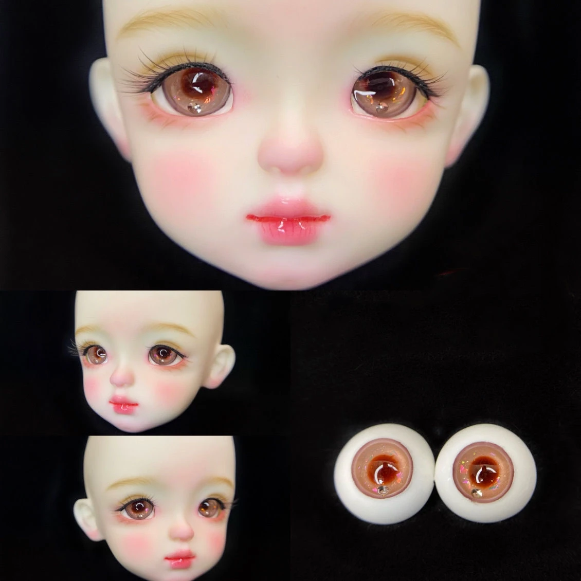 BJD doll eyeball suitable for 1/3 1/4 1/6 ob11 size Eyes for toys cute plaster eye handmade doll eyeball doll accessories