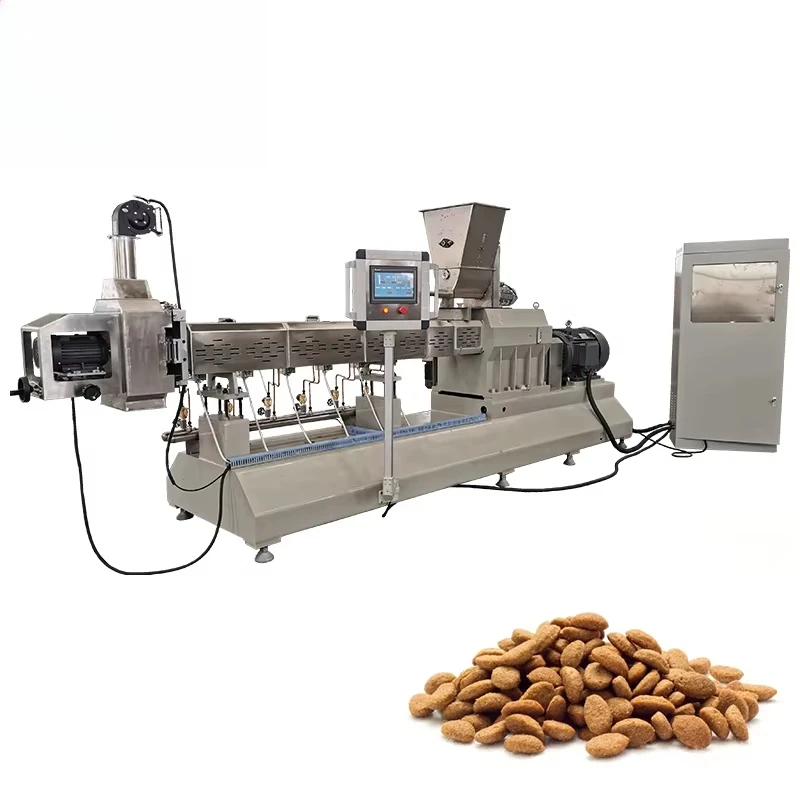 Linia do produkcji karmy dla zwierząt (psów i kotów) o wydajności 150 - 2000 kg/godz.