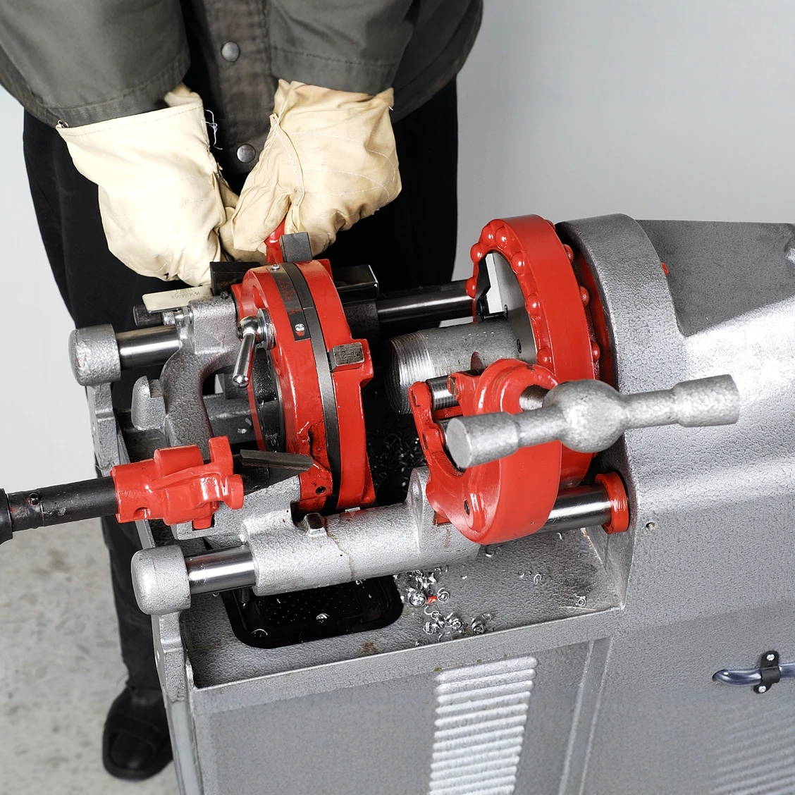 Certified Electric Threading Machine, Stainless Steel Pipe, Galvanized Pipe, Iron Pipe, 110V 1/2-2-BSPT/NPT 4