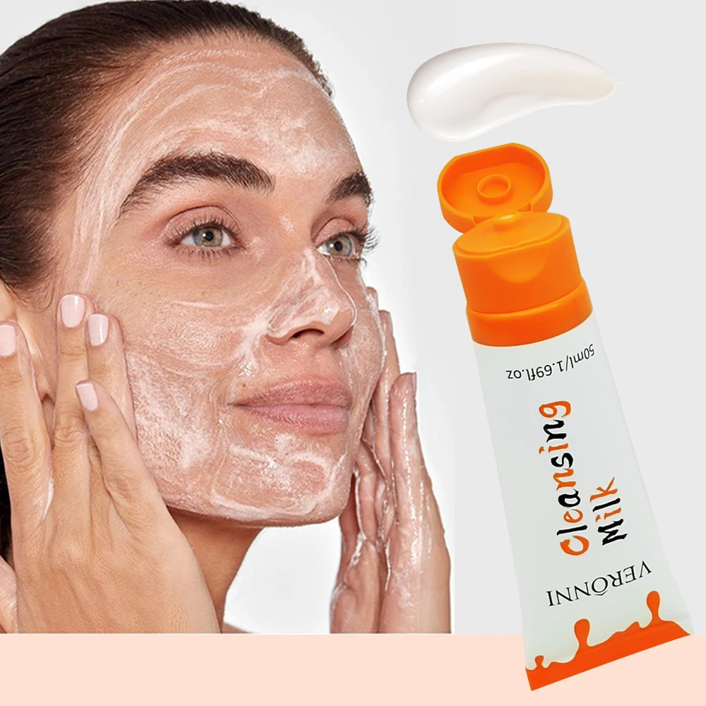 VERONNI Crema professionale per la rimozione della crema adesiva per la rimozione Gomma per trucco delicata non irritante Labbra per il viso profondo Strumento per il trucco pulito degli occhi