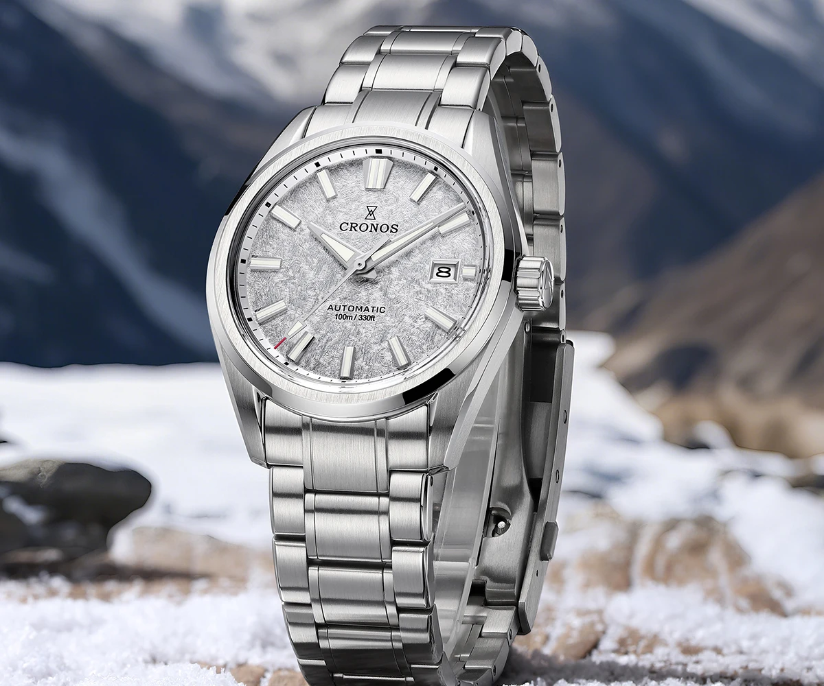 Cronos New 39mm Texture Luxury Men Business Dress Watches Miyota 