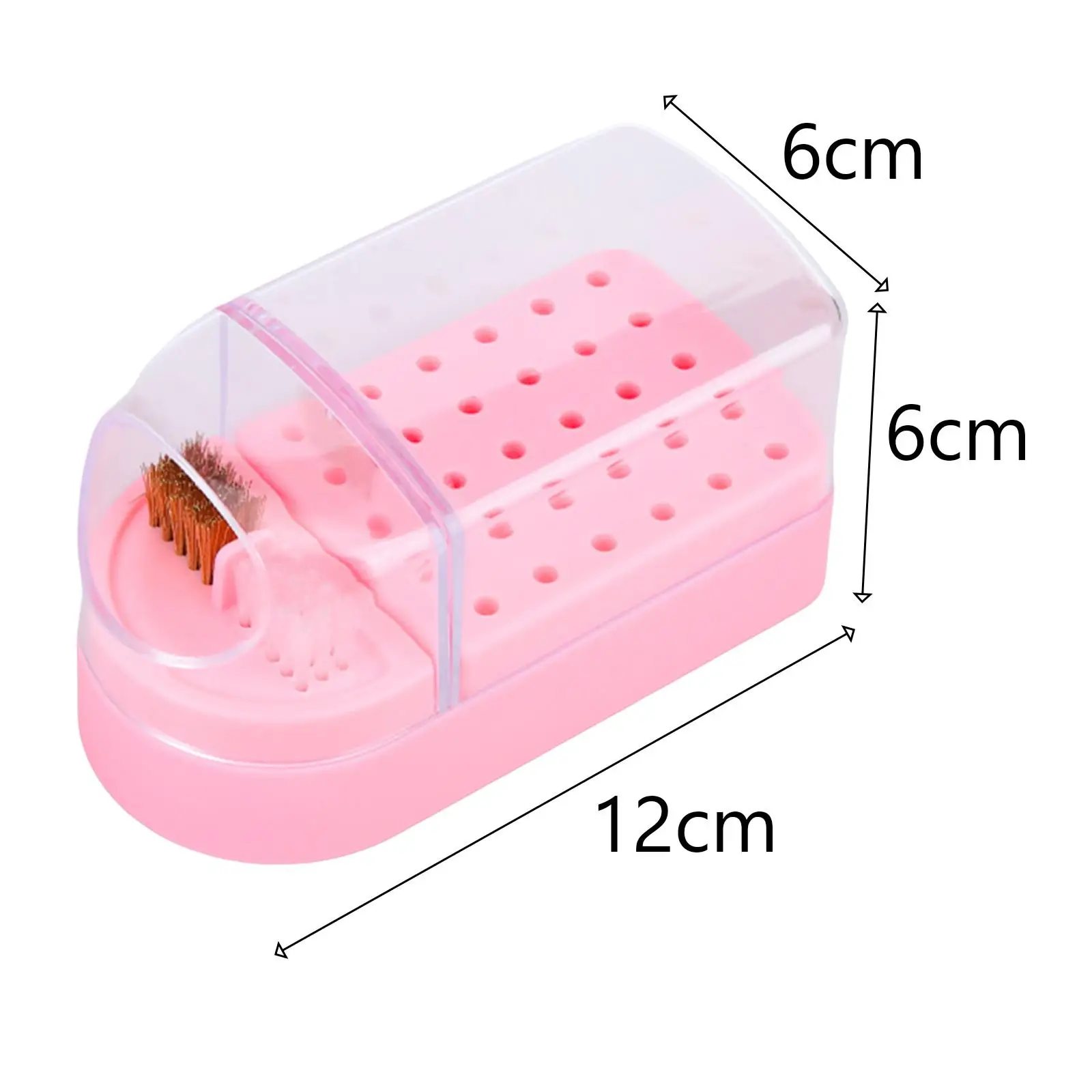 Bithouder 2-in-1 stofdichte bitorganizer opbergdoos bitreinigingsborstel