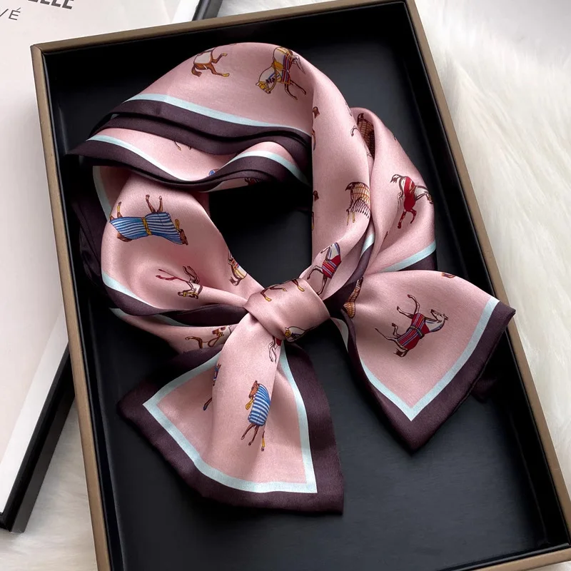 Mulberry Silk Silk Satin Long Scarf Collection Long Scarf Women Versatile Hairband Silk Accessories Best Friend Gift Wholesale