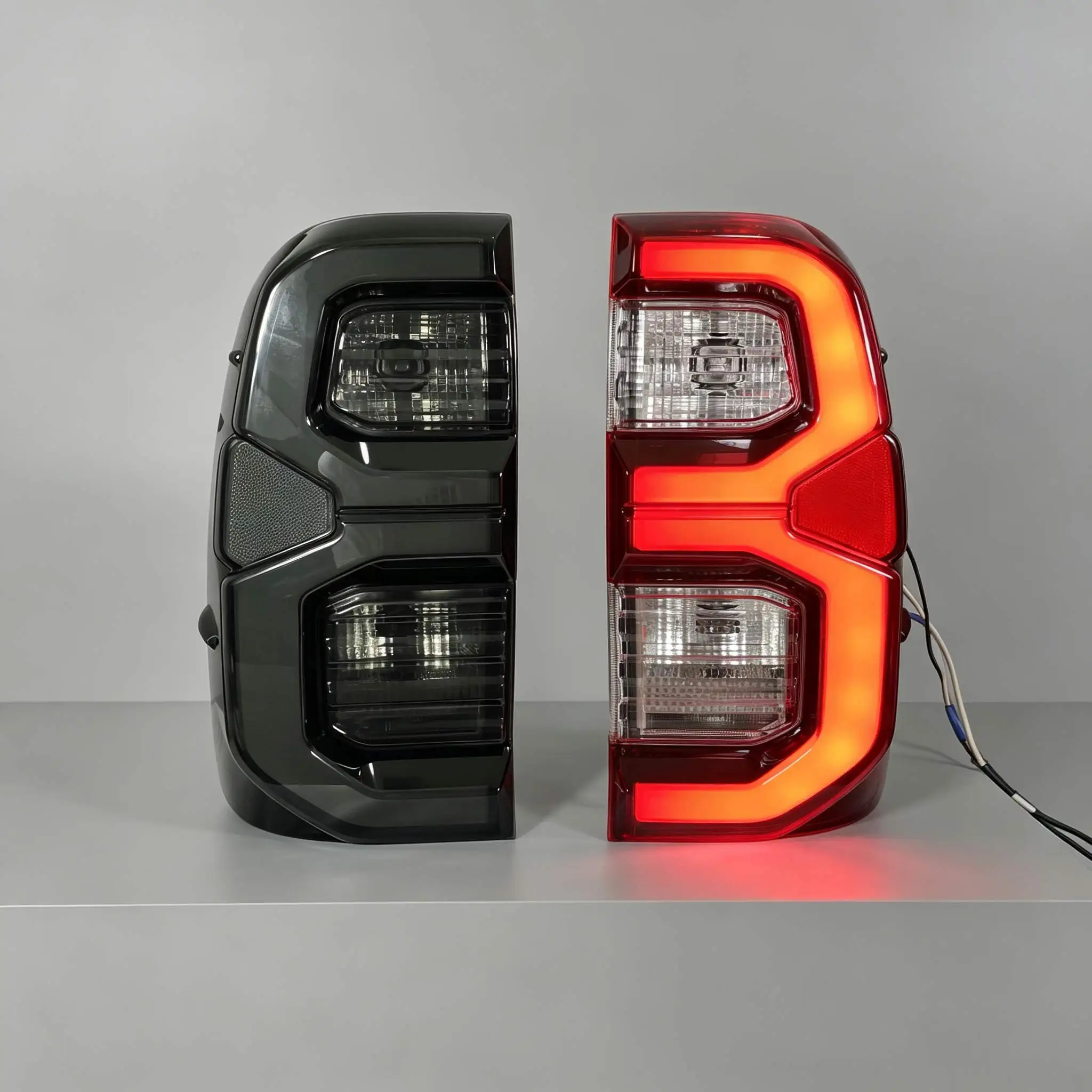 For Toyota Hilux LED taillights 2004-2015 new smoke LED turn signal rear brake light plug and play automotive parts