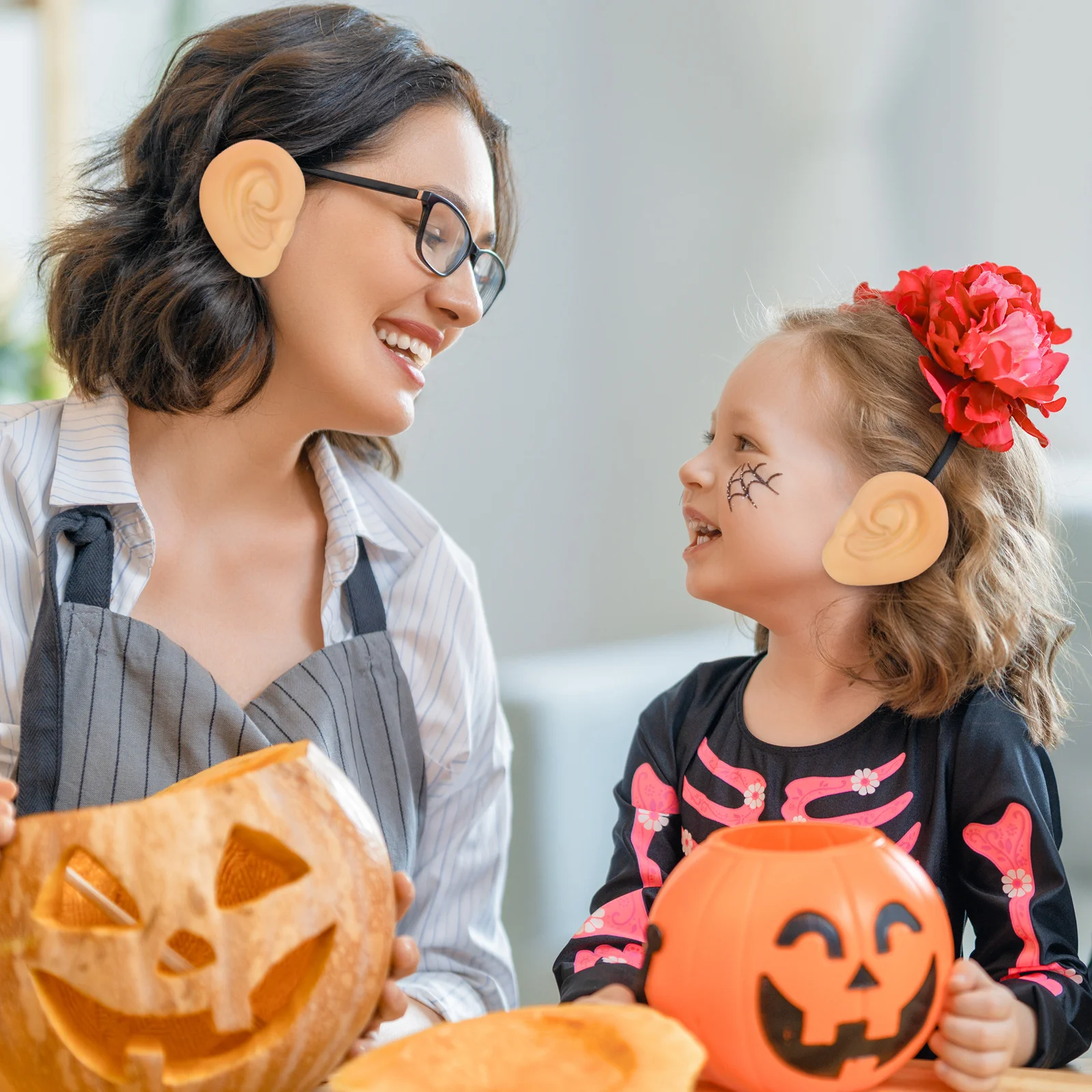 

1Pair Halloween Fake Ears Prop Funny Costume Ear Decoration Accessory for Cosplay Masquerade Party Halloween Funny Costume Ear