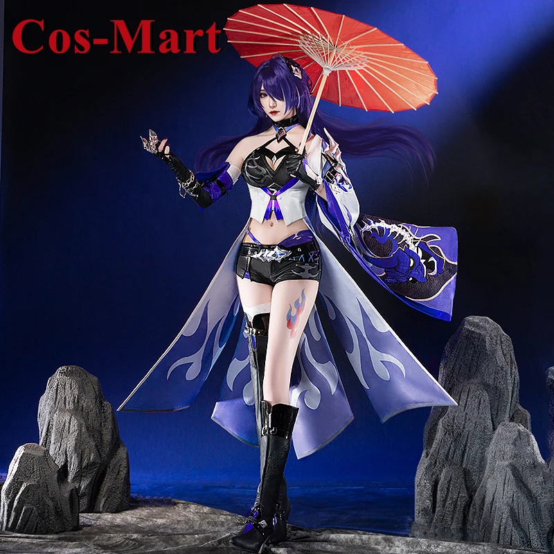 Cos-Mart Game Honkai: Star Rail Acheron Cosplay Costume Miss Huang Quan NiuSkin Party Role Play Clothing Female XXXL Big Anime