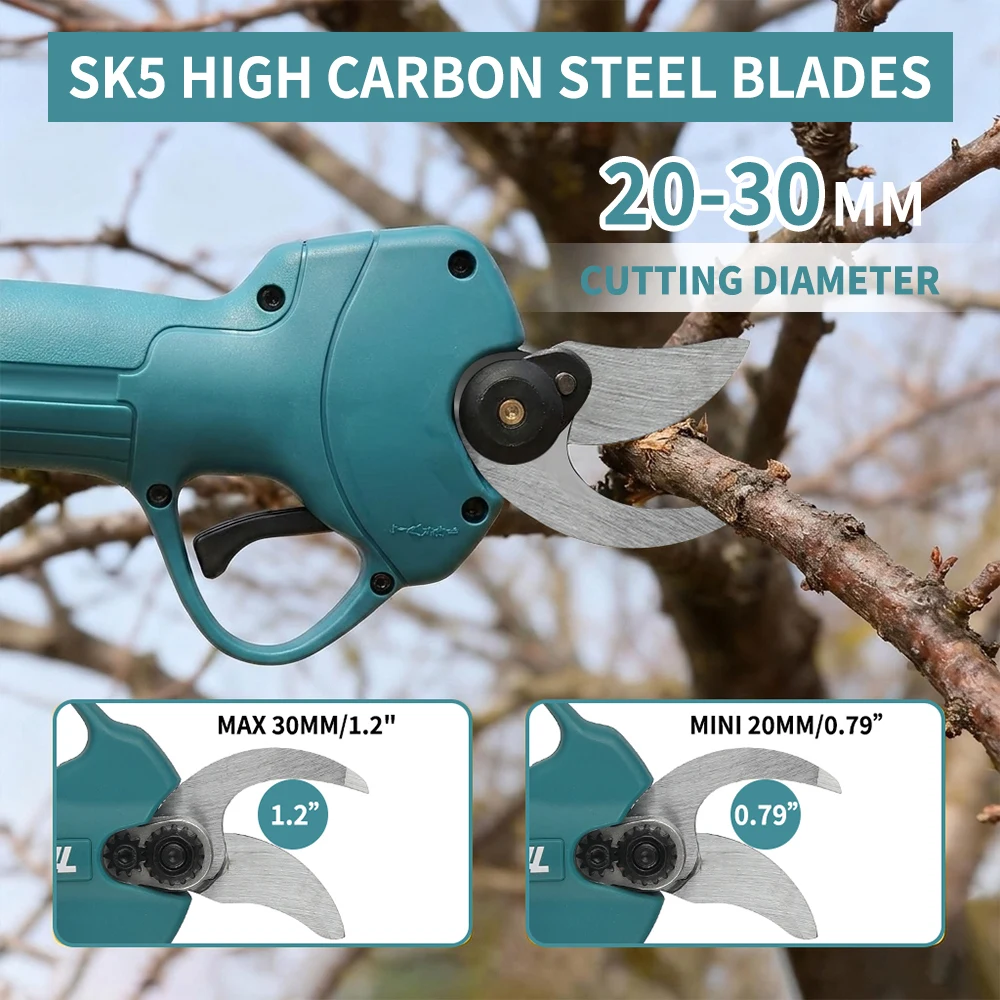 Makita 18V Cordless Pruning Shears DUP181Z 125mm Slim Grip 4 Opening Angles XPT Water Resistant Garden Orchard Tool