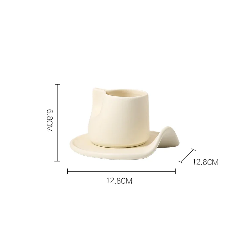Macaron 3 Colors Unique Design Nordic Style Ceramic Mug Home House Decoration Porcelain Water Coffee Milk Cup Set