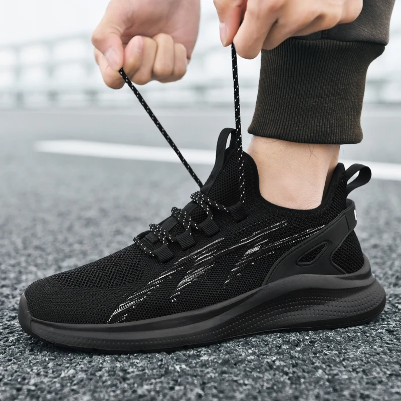 Men's casual outdoor spring summer new speed runing shoes wear-resistant breathable light sneakers soft-sole racing sports shoes