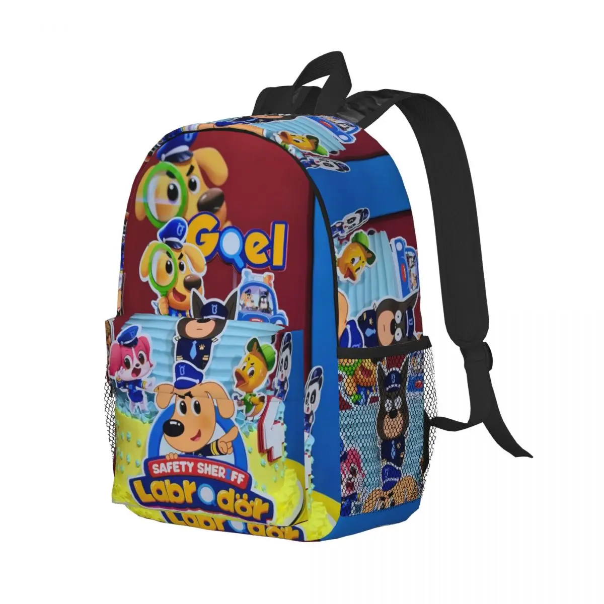 Bolo Detetive Labrador Salete Sheriff Labrador Backpack Student Boys Girls BookBag Men Women School Bag Laptop Shoulder Bags