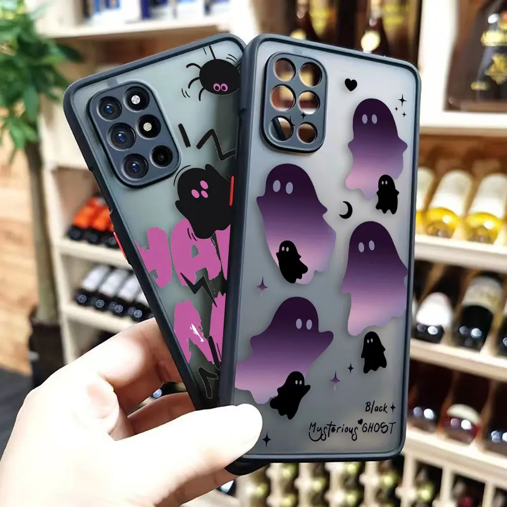 Matte Phone Case for Oneplus 10 9 8T 8 7 7T 6 6T 5 5T PRO NORD CE 2 N10 N100 5G Edge Case Funda Capa Shell Scary Halloween Ghost