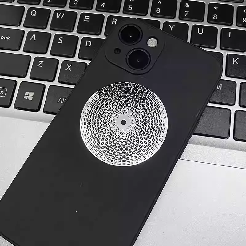 Sacred Geometry Metal waterproof sticker for electronic notebook charger Crystal Pyramid Home Decorative art