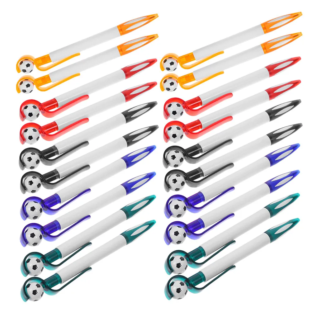 

20 шт. шариковых ручек в форме футбольного мяча, выдвижные ручки для письма, для офиса, школы, студентов, сувениры для вечеринок, подарки на выпускной
