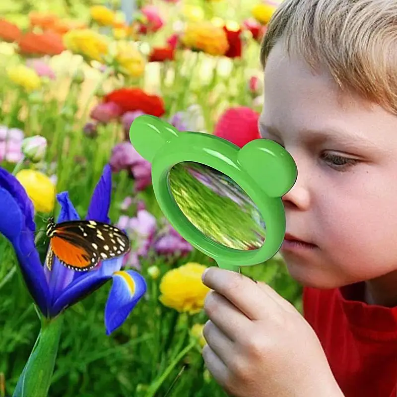 Loupe pour enfant, loupe portative à poignée ergonomique, jouet incassable, loupe 6 pièces pour