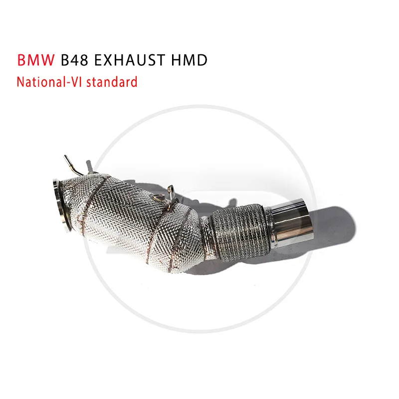 HMD Exhaust Manifold Downpipe for BMW B48 3 4 5 6 series X3 X4 X5 X6 X7 Car Accessories With Catalytic Converter