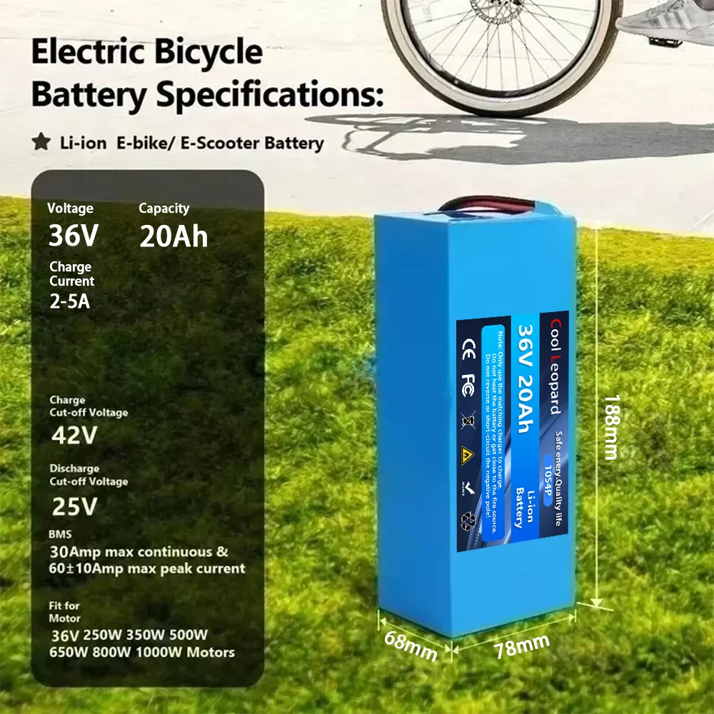 10S4P 36V 20000mAh Electric Scooter Lithium Battery 18650 battery pack 36V 100Ah Electric Scooter Electric Scooter Battery 36v