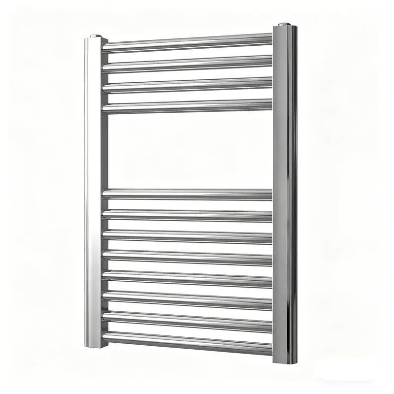Chrome Wall Mounted Towel Radiator 12 Tube Central Heating Bathroom Warmer Rack Modern Design Hot Water System for Home Decor