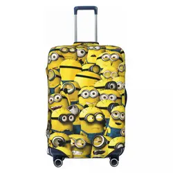 Juste de valise personnalisée Minions, housses de bagages lavables, protecteur pour 18-32 po