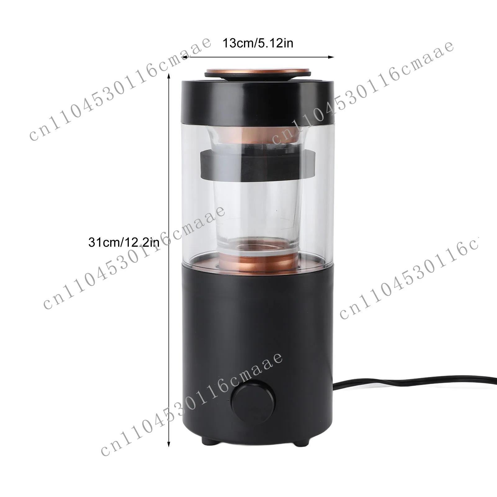 New Coffee Bean Roaster 1300W Stainless Steel Transparent Glass Automatic Coffee Roaster