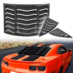 Feritoie per finestrini posteriori + laterali per Chevrolet Chevy Camaro 2010 - 2015 parabrezza parasole Vent GT Lambo Style ABS (nero opaco)