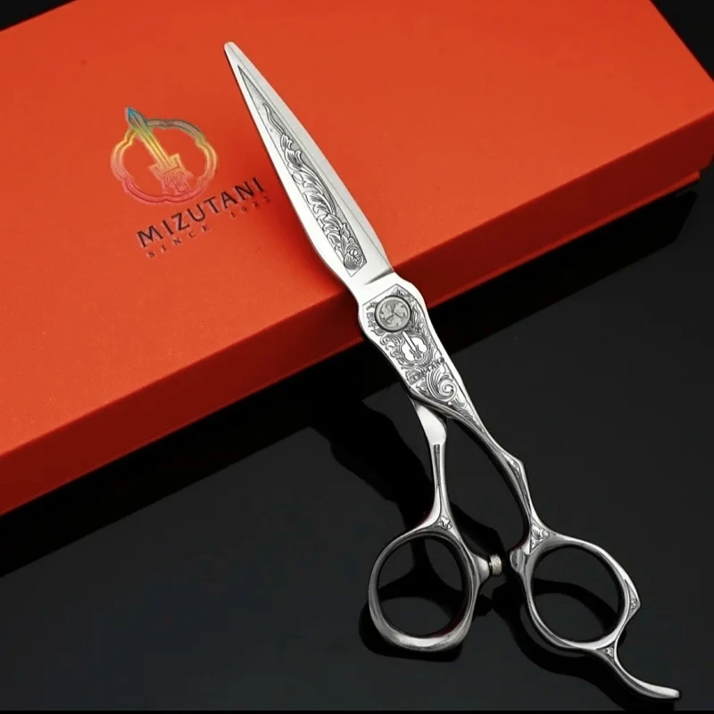 MIZUTANI-Tijeras de peluquero profesionales, 6,0/6,5 pulgadas, doradas, VG10, máquina de corte de pelo, novedad