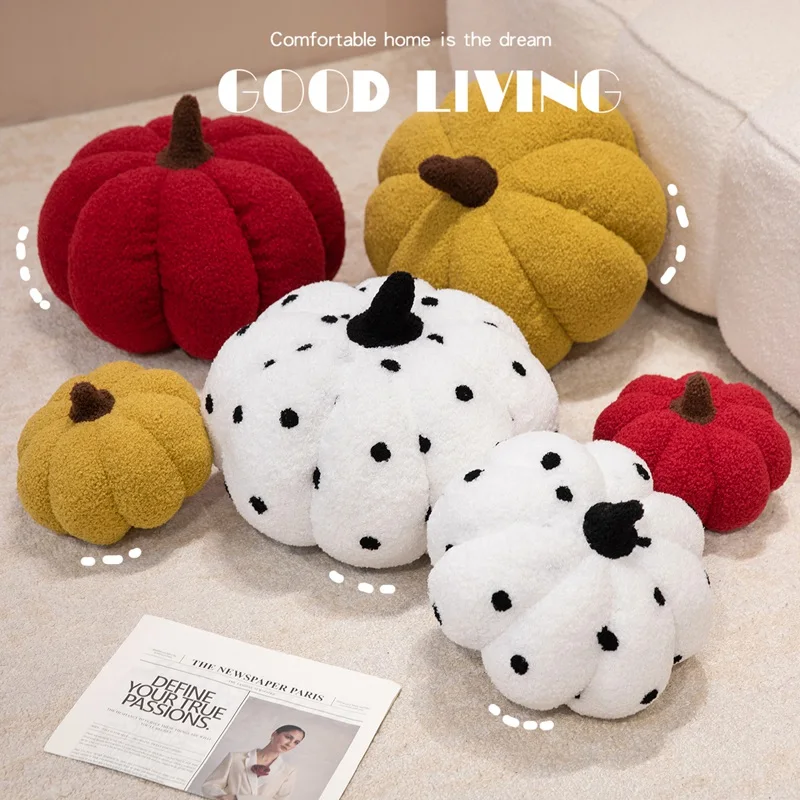 

Новая мягкая плюшевая игрушка в виде тыквы, удобная подушка с тыквой, милая красочная подушка для дивана в виде тыквы, подарок на день рождения для подруги