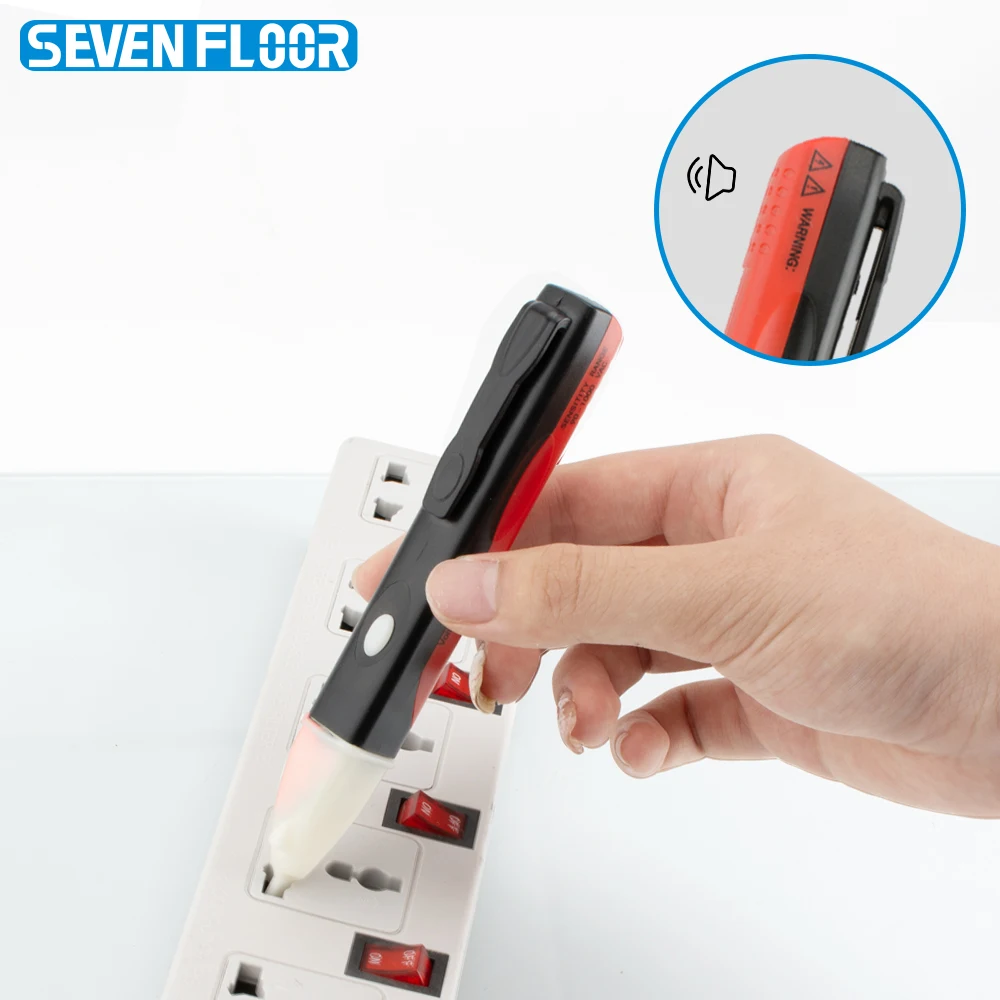 Non-Contact Voltage Tester Pen with Adjustable Sensitivity, LED AC Detector Pen 90V-1000V Portable Electrician Tool