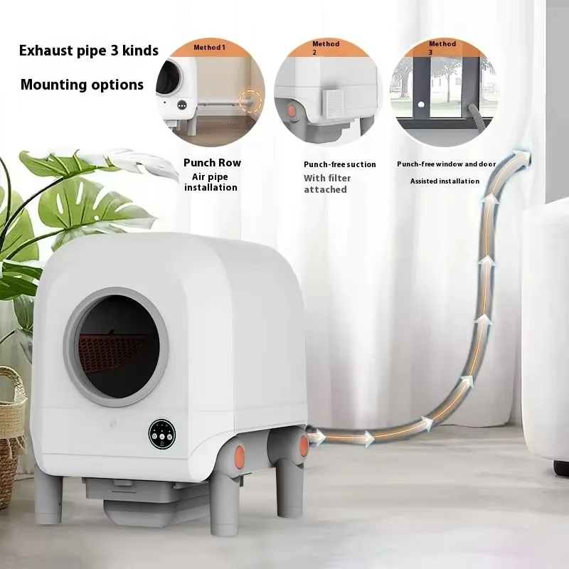 Quick-Garbage Collection Smart Cat Litter Box High-Resolution Camera Cutting-Edge Self-Cleaning Technology Top Senior Supplier