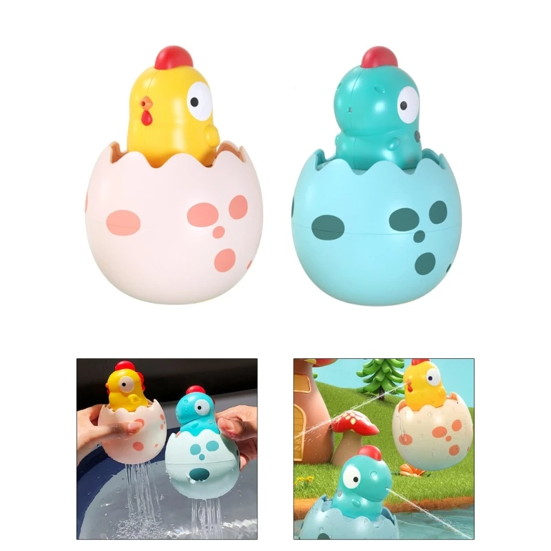 

Cartoon Chicken Dinosaur Bath Toy Spraying Water Toy for Kids Water Swimming Pool Bathtub Birthday Gift for Kids