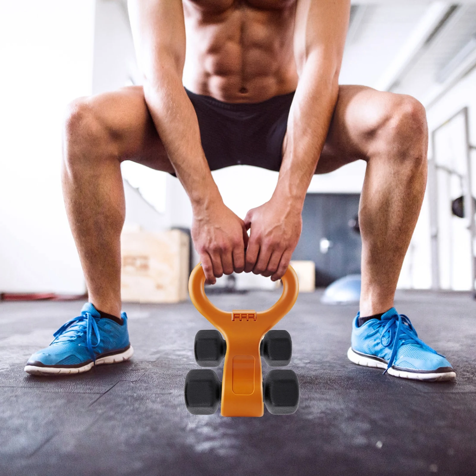 Regulowany uchwyt Kettlebell przenośny uchwyt do podnoszenia ciężarów odważnik uchwyt siłownia kulturystyka sprzęt do ćwiczeń akcesoria