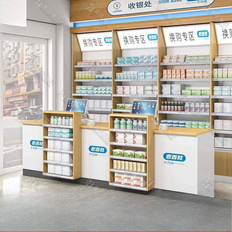 

Аптечная специальная касса, витрина, встроенная барная стойка, стеклянная стойка для матери и ребенка