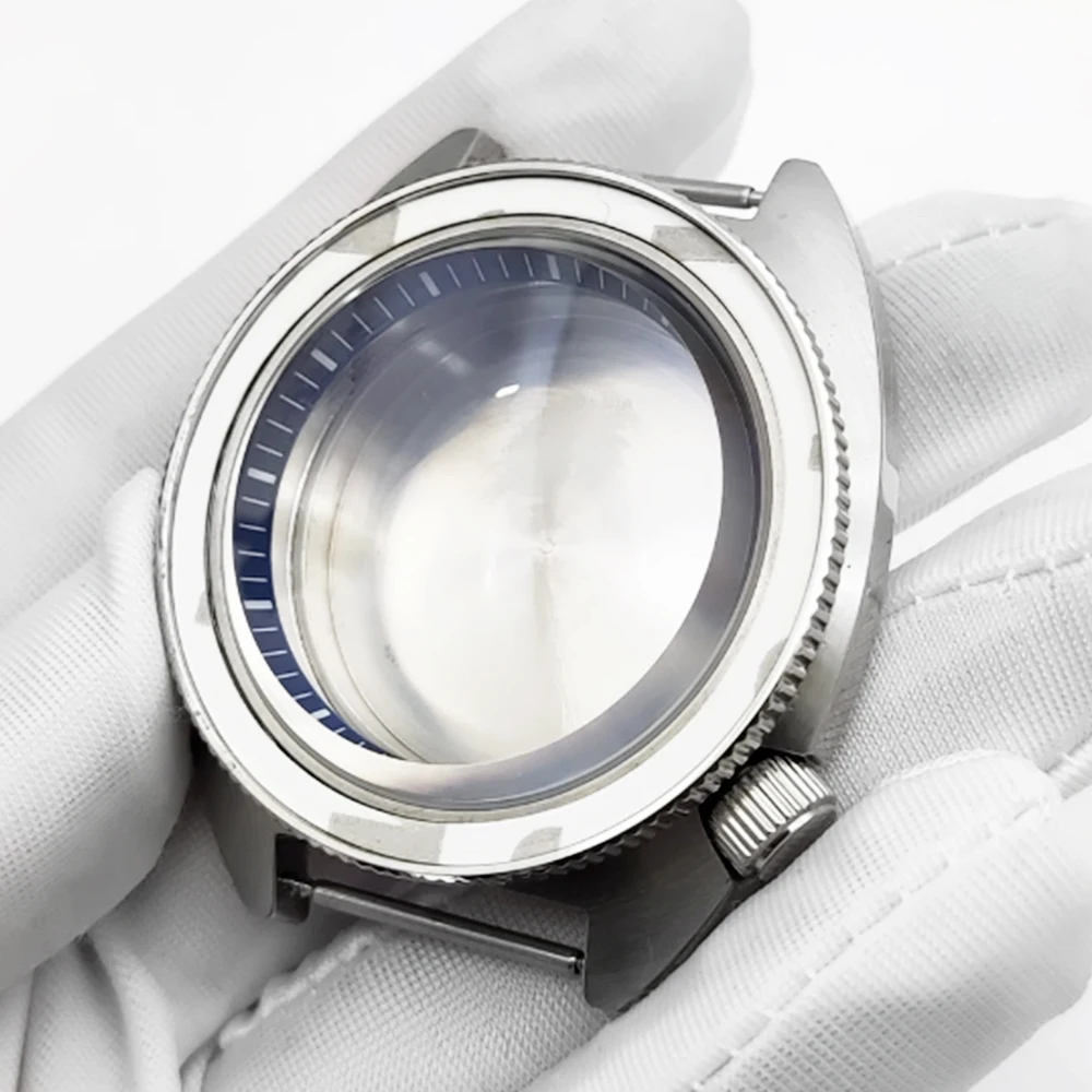 جديد 40 مللي متر ساعة فضية رجل 5Bar مقاوم للماء الياقوت الزجاج nh35 الميكانيكية التلقائي ساعات المعصم ل NH35/NH36 Reloj Hombre