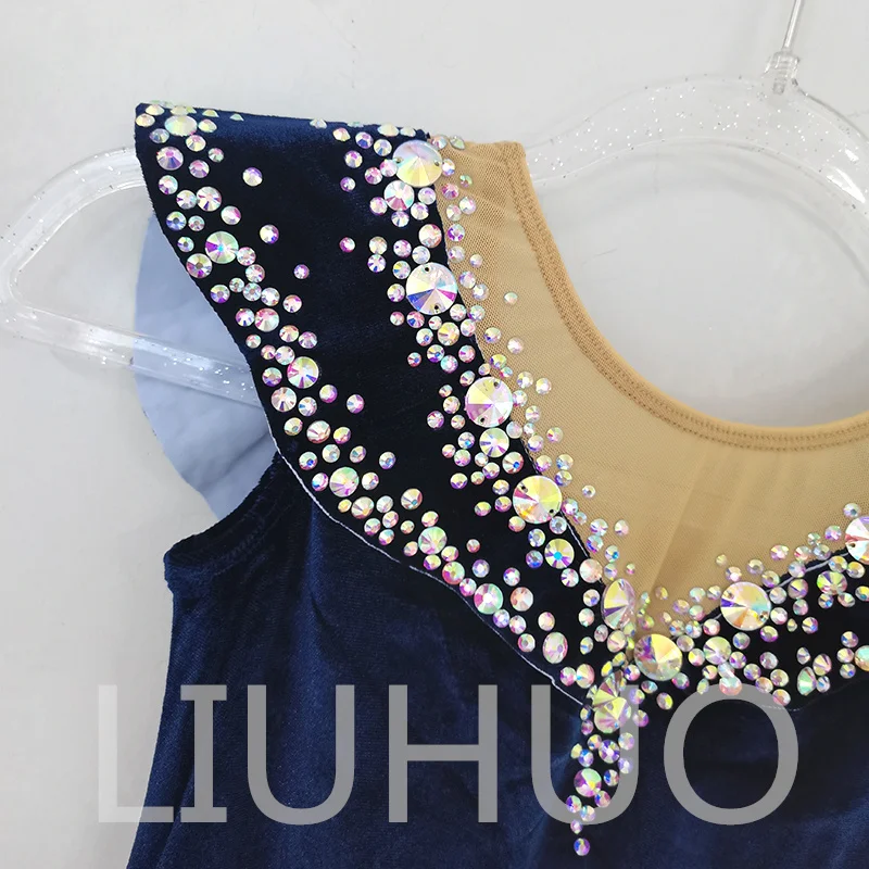 LIUHUO-Leotard للأطفال ، أداء الجمباز الإيقاعي ، التشجيع التنافسي