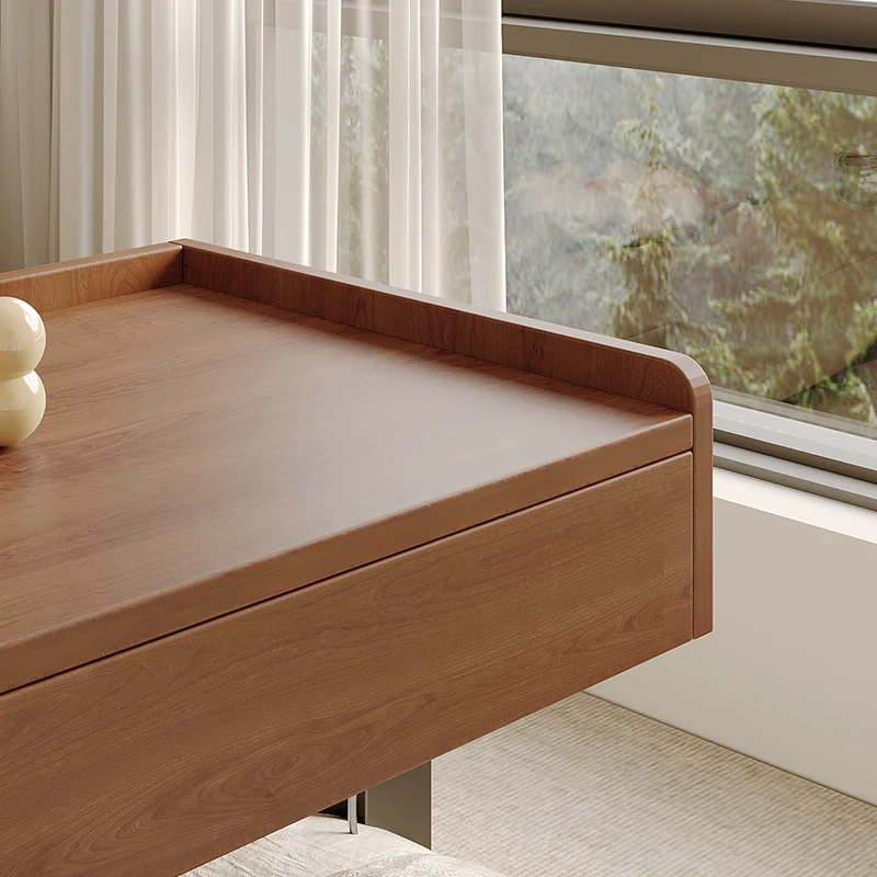 Solid Wood Dressing Table with Mirror Multifunctional Dresser Jewelry Cabinet All-in-One Bedroom Liftable Dresser Can Be Customi