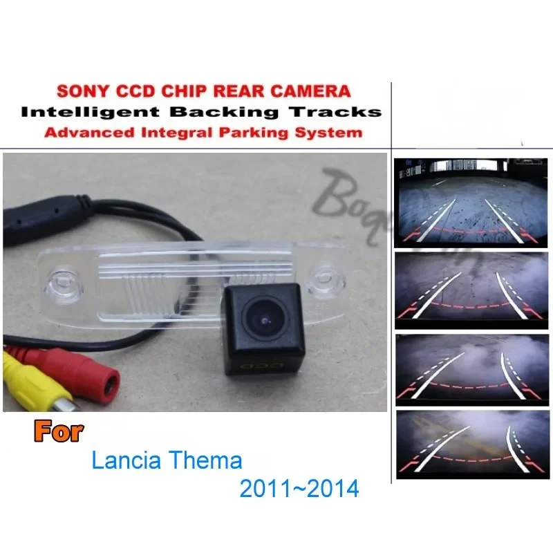 

For Lancia Thema 2011~2014 Intelligent Dynamic Tracks Rear HD CCD View Reverse Backup Trajectory Camera Night Vision