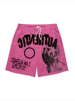 Fun Text Graphic Print Shorts High Quality Sport Training Breathable Fashionable Shorts Streetwear Men Fashion Casual Shorts 4
