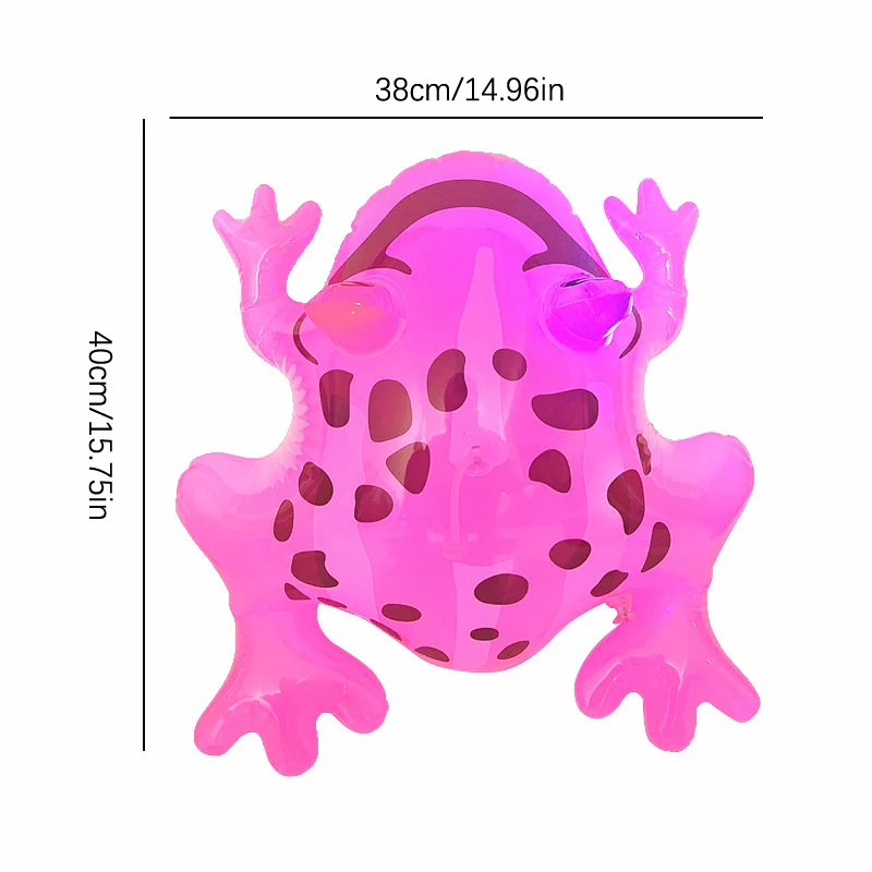 Glowing Inflatable Green Bouncing Frog Toad Ballon Jungle Animal Toy Funny Kids Party Gift Birthday Wedding Decoration