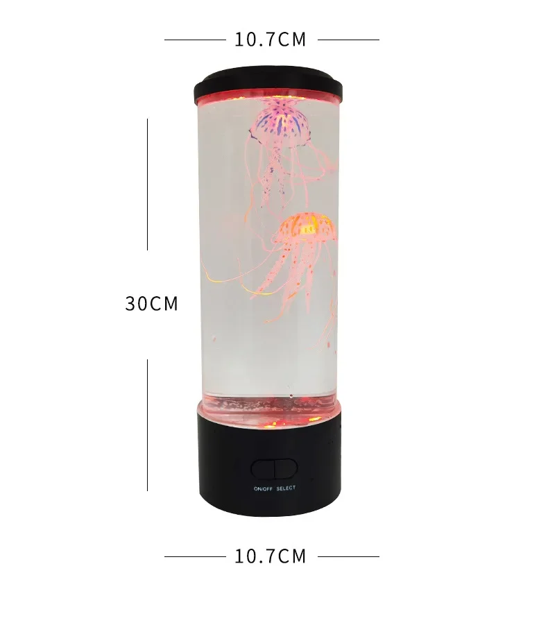 Colorful LED Large Jellyfish Water Lamp Aquarium Simulation Home Decoration Table Lamp Atmosphere Night Light Novelty Lighting