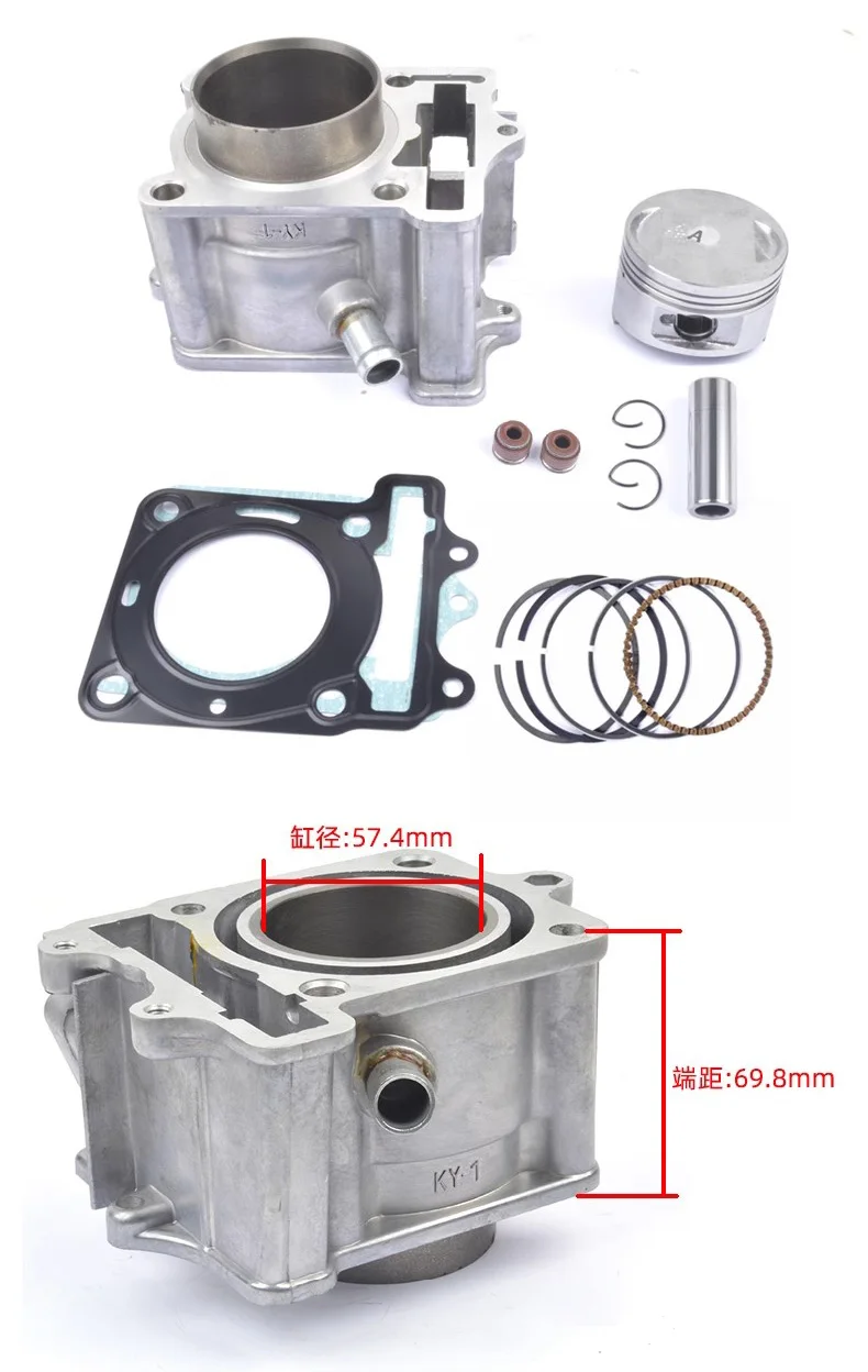 Motorcycle Engine Cylinder Kit With Piston Pin and Gaskets Bore Big Bore 150cc for Kymco Grand Dink 125 Dink 125