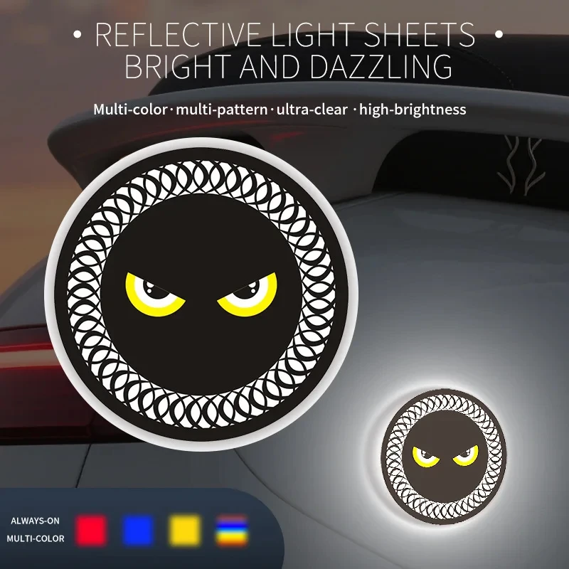 

2Pcs Circular Reflector Motorcycle Brake Lamp Taillights Reflector Light Yellow LED Warning Turn Signal for Harley Honda Peugeot