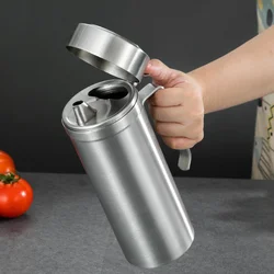 Stainless Steel Leak-Proof Oil Filter Strainer Soy Vinegar Pot Kitchen Seasoning Bottle Container Oilers Storage Cooking Tools