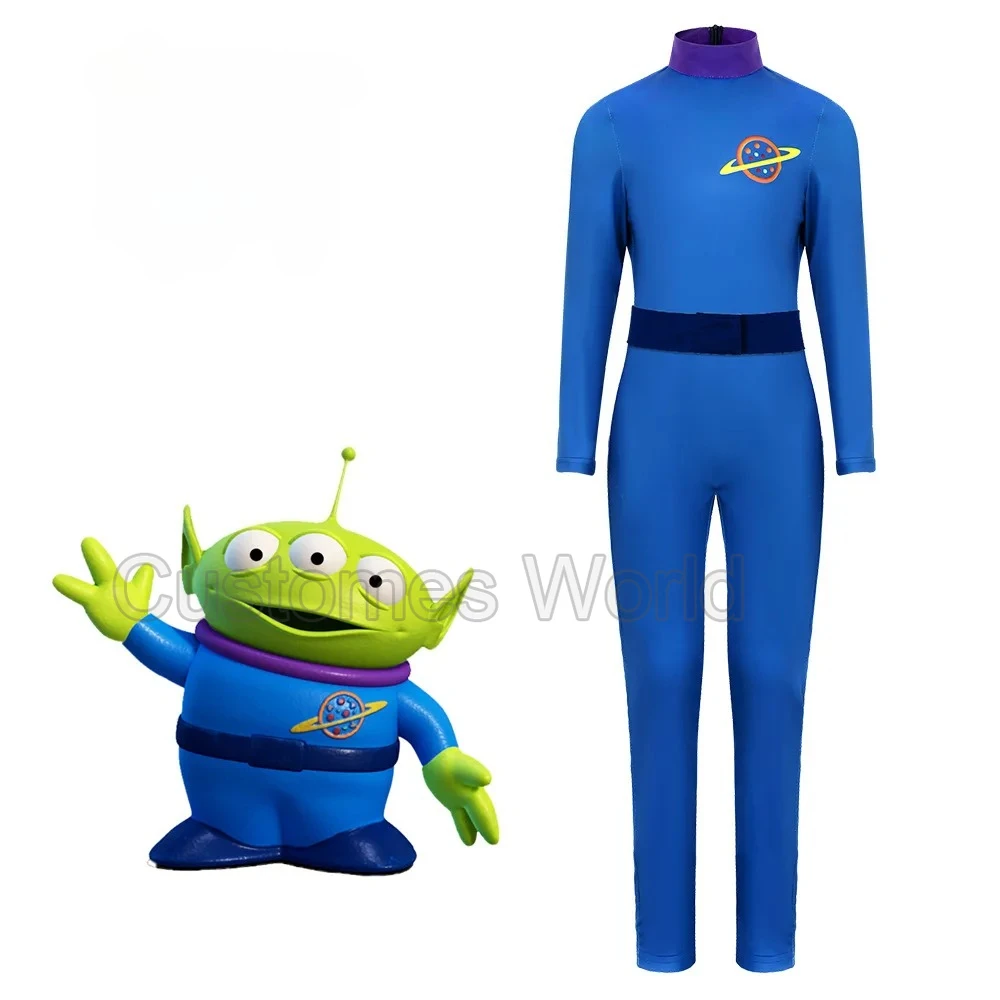 

Anime Three eyed bodysuit A with A Planet Badge Halloween Carnival Stage Print Performance Jumpsuit