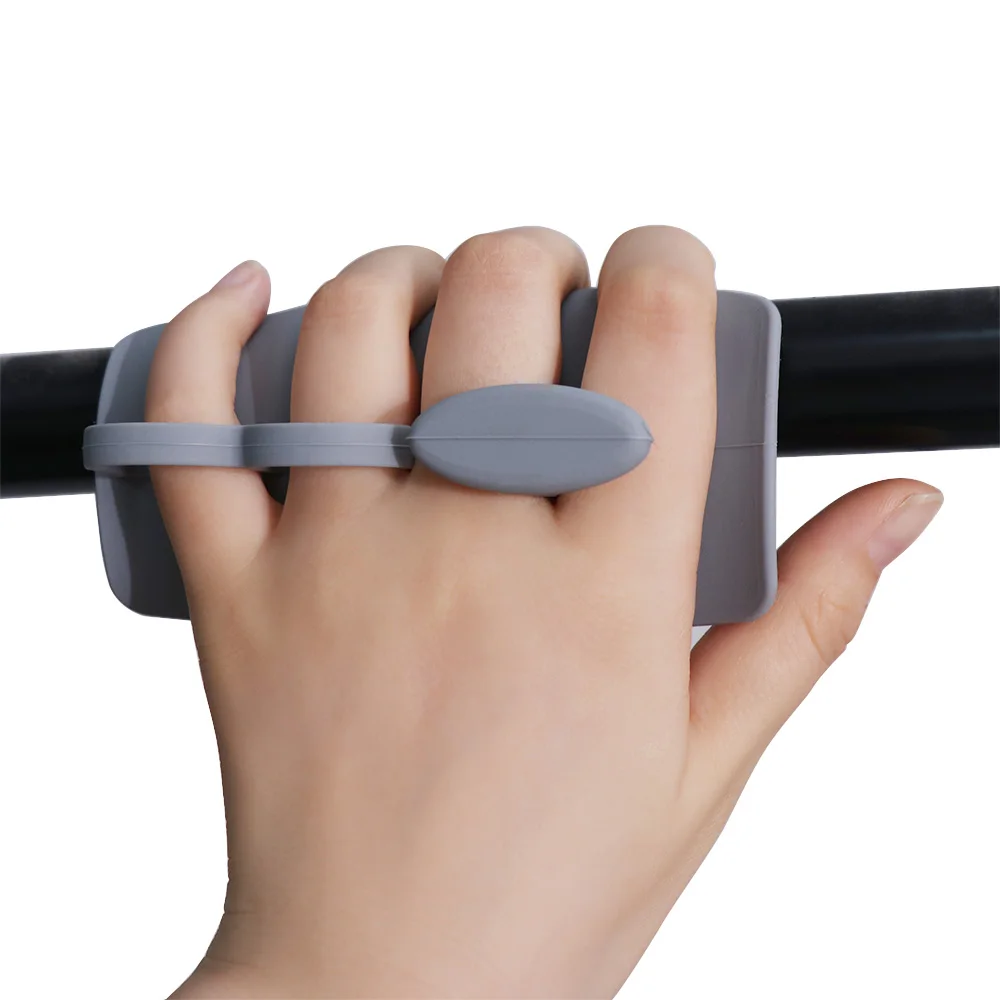 

1 Pair Silicone Grip Strengthener Finger Exerciser Hand Strength Trainer Gymnastics Grip Pull Ups Sturdy Finger Trainer