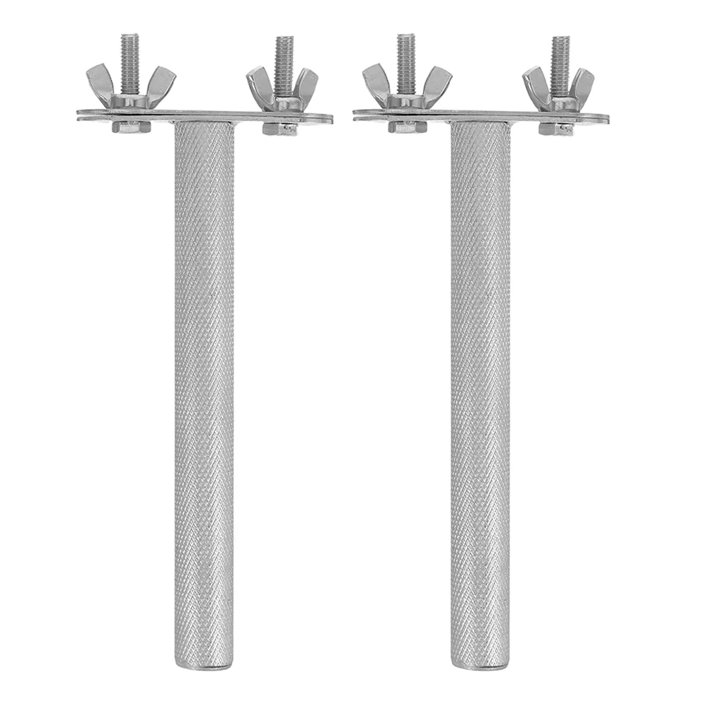 

2pcs Stainless Steel Bird Perch Conure Parakeet Stand Rough Surface Grind Beak Claw Durable Cage Accessories For Small Birds