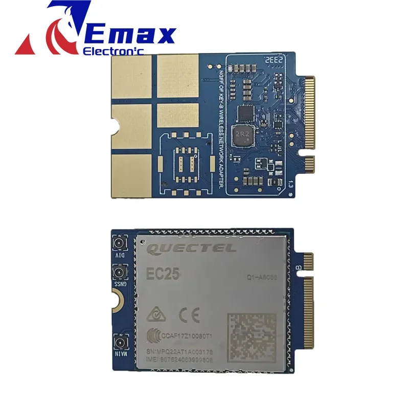 Quectel EC200-AAUHA M.2 الافتراضي ليس SMT SIM ودعم INSIM لسلسلة وحدة INSIM CAT4 LTE Cat 4 EC25 مقاس 40 مم × 30 مم