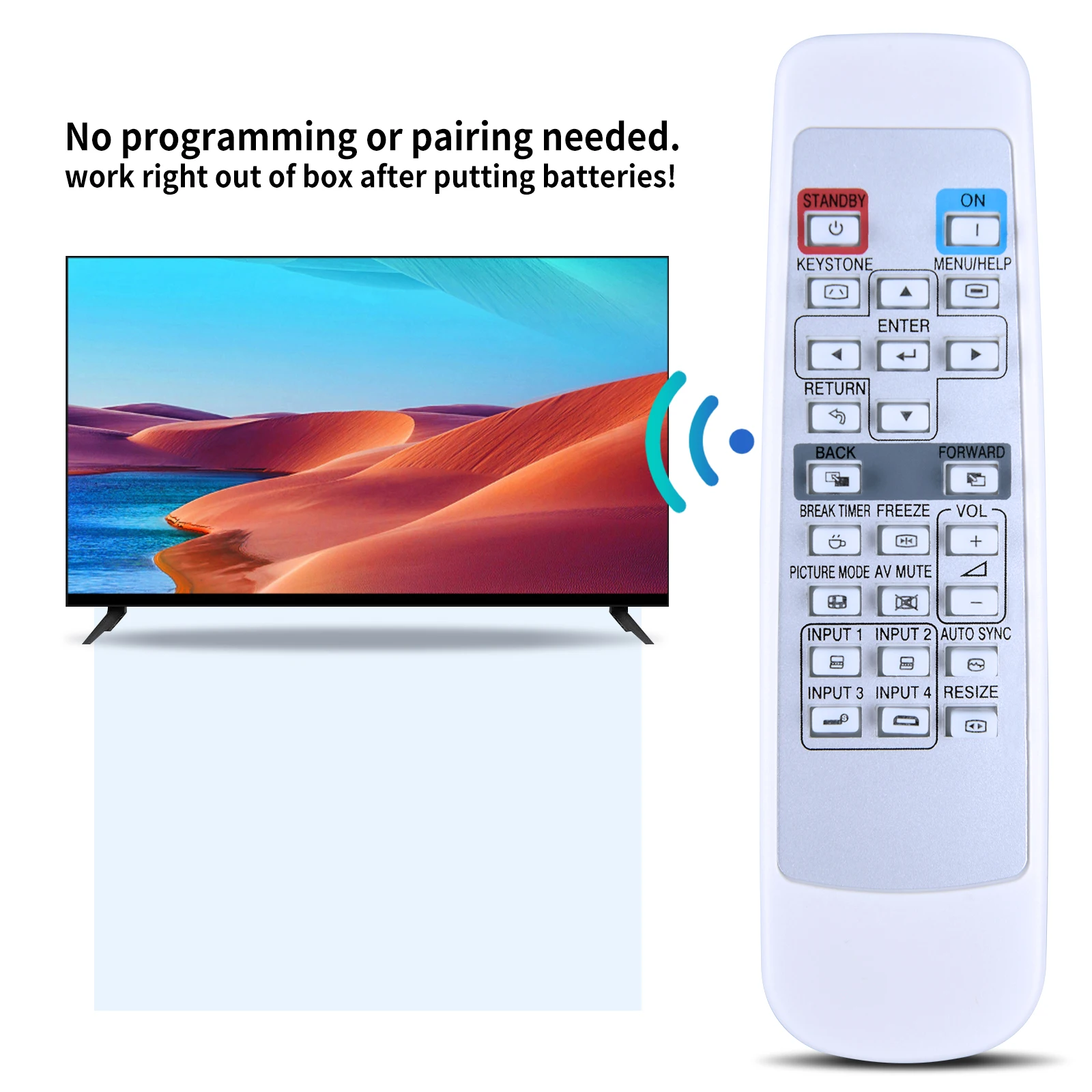 Mando a distancia para proyector SHARP, control remoto para XG-D3080XA, XR-N850XA, XR-M830XA