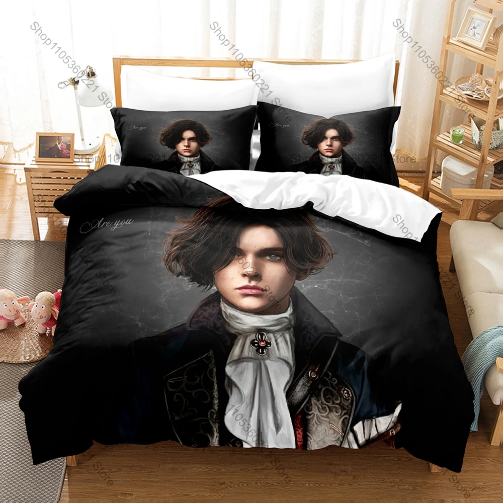 

Creepy Puppet Frenzy Boss Battle Graphic Lies Of P Game Bedding Set Duvet Cover With 2 Pillowcases Gothic Geek Bedroom Decor